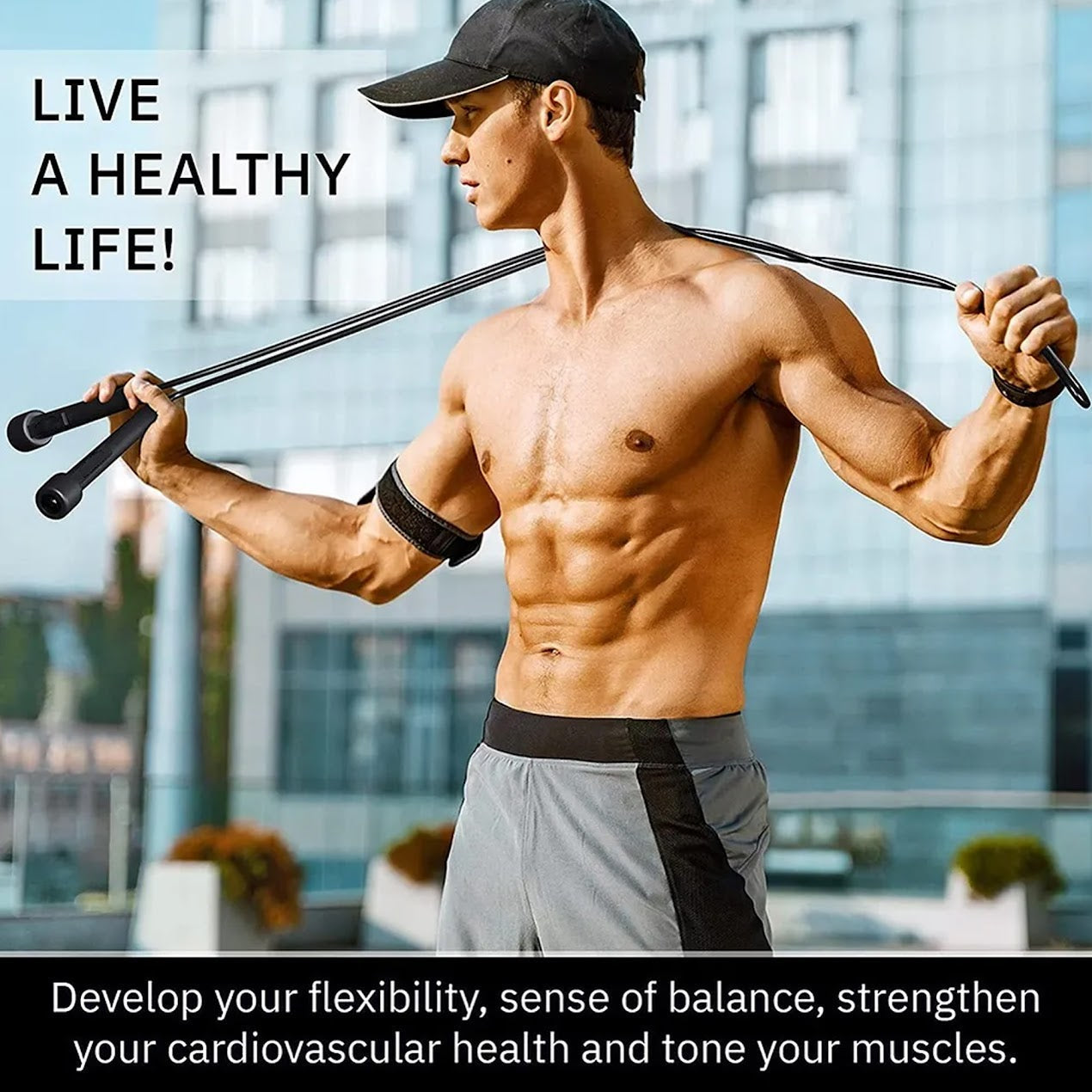 High-Speed Jump Rope – Adjustable Length, Tangle-Free Design, and Durable Build for Intense Cardio, Fat Burning & Home Fitness Workouts in Any Space
