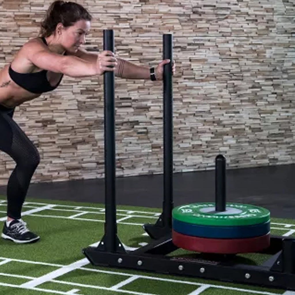 Best Sprint Track & Power Sled Set – 10m Heavy-Duty Turf Mat with Drag Sled for Speed, Strength & Acceleration Training in Home Gyms or Performance Spaces