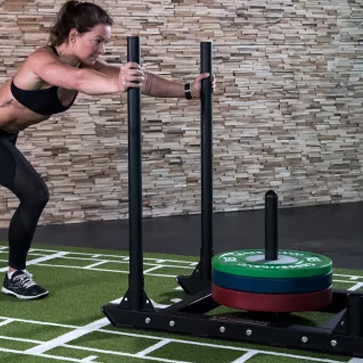 Best Sprint Track & Power Sled Set – 10m Heavy-Duty Turf Mat with Drag Sled for Speed, Strength & Acceleration Training in Home Gyms or Performance Spaces