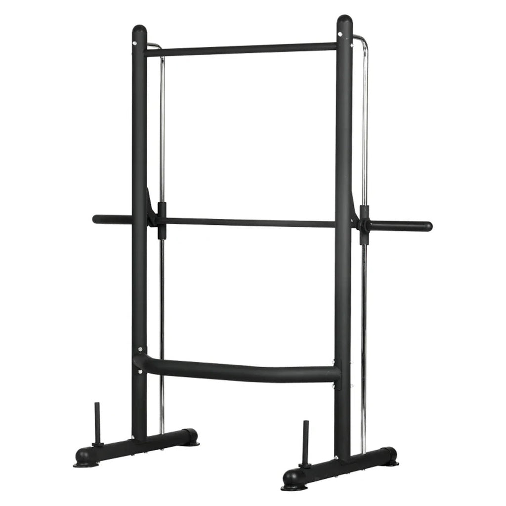 Multi-Functional Smith Squat Rack with Pull-Up Bar – Heavy Duty Steel – Adjustable Bar Heights – Strength Training Station for Home Gym Use