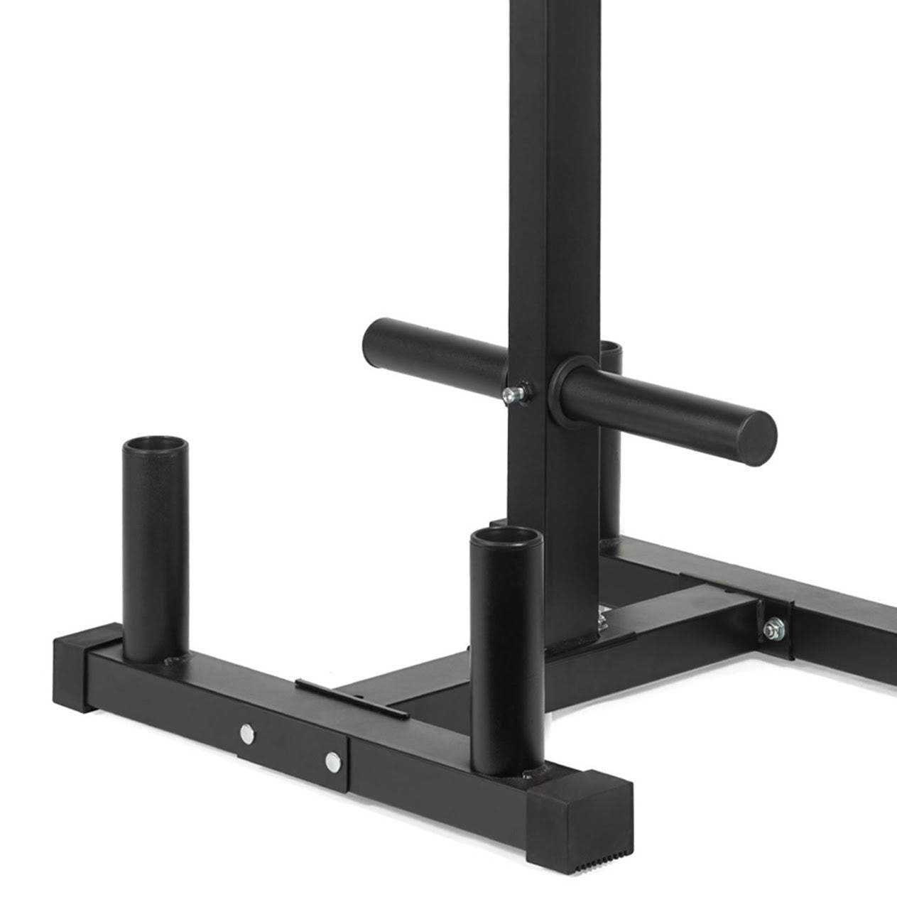 3-Tier Olympic Weight Plate Rack with Barbell Holder – Heavy-Duty, Scratch-Resistant Steel Tree Stand, 200 kg Capacity for Compact Home Gym Storage