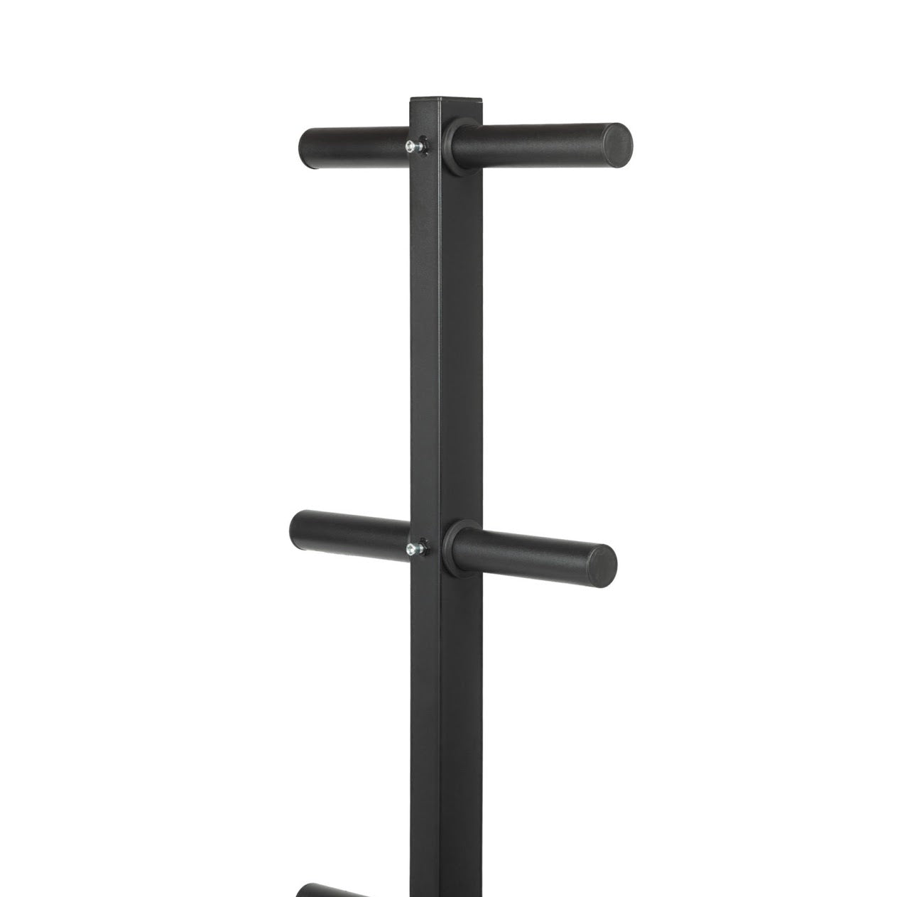 3-Tier Olympic Weight Plate Rack with Barbell Holder – Heavy-Duty, Scratch-Resistant Steel Tree Stand, 200 kg Capacity for Compact Home Gym Storage
