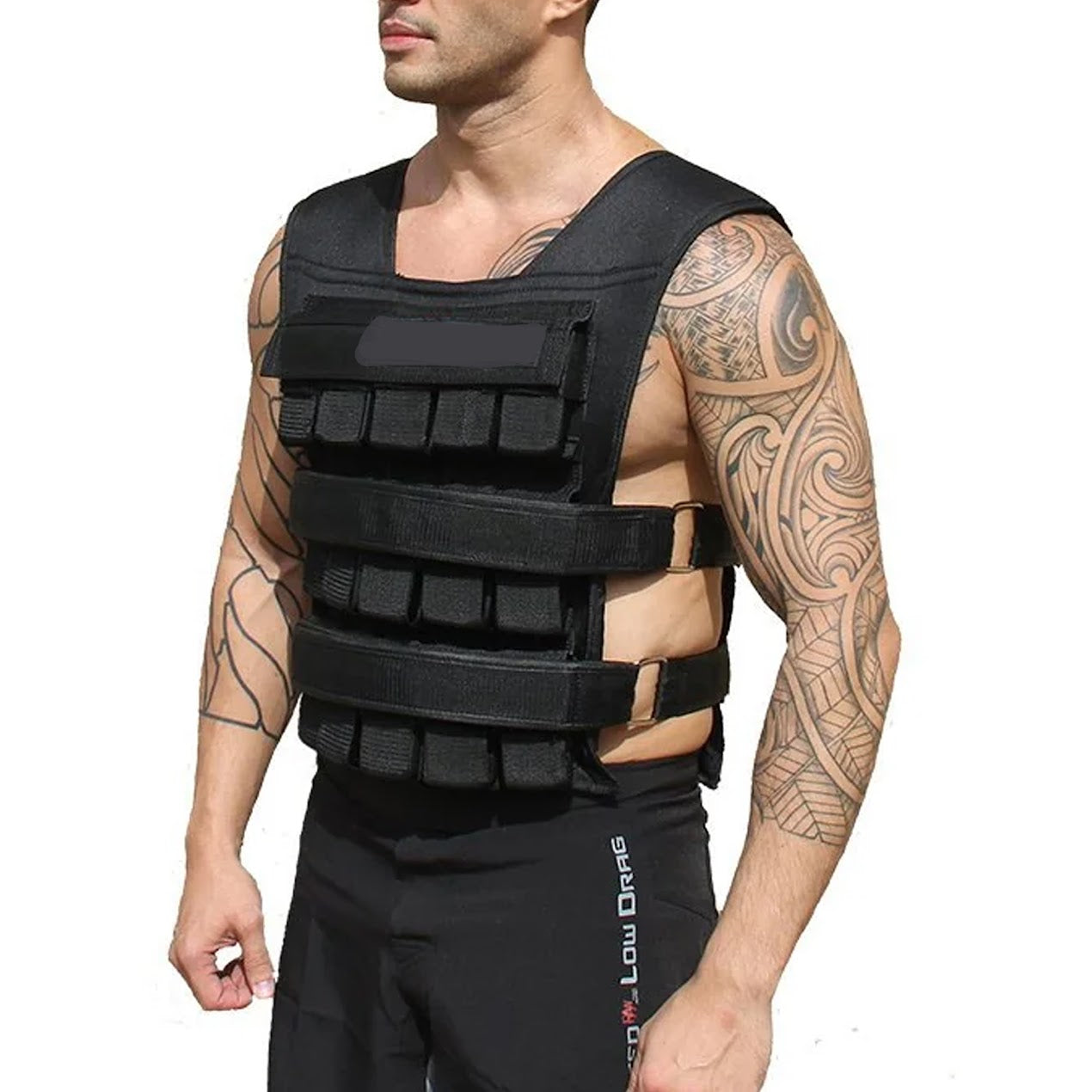 Power Load 30kg Weighted Vest for Full-Body Training | Adjustable Fit with Removable Steel Weights & Reflective Design | Ideal for Running, Cardio & Strength Workouts